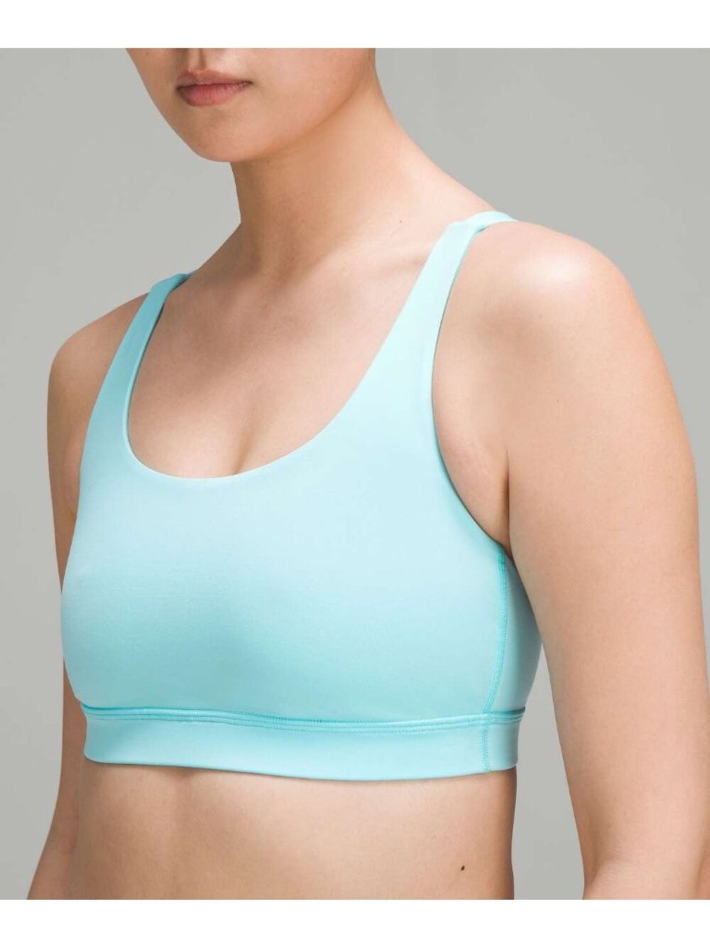 Lululemon Energy Bra *Medium Support B–D Cups Sz 6 Cyan Blue